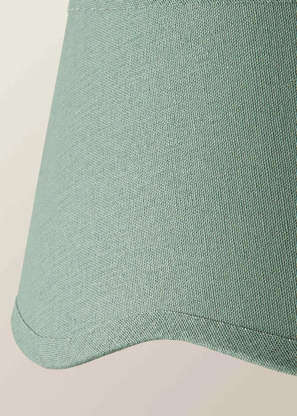 ValueLights Mabel Small Scalloped Sage Green Easy Fit Lampshade - One Size Image 4