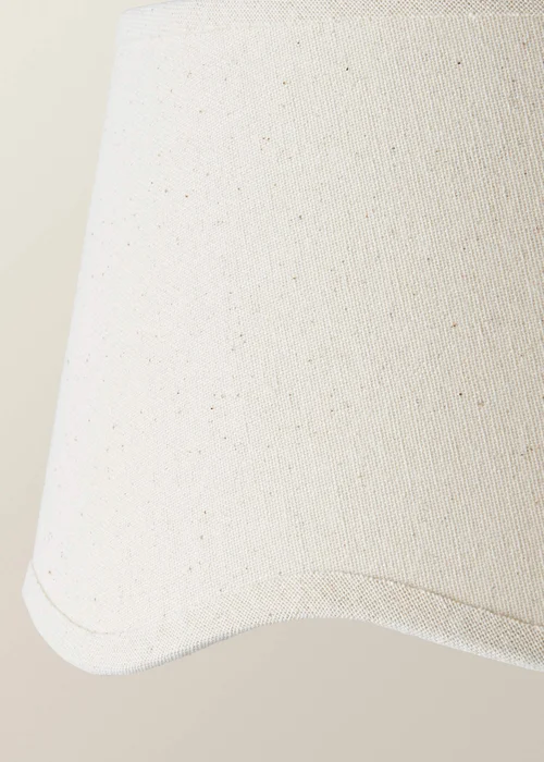 ValueLights Mabel Small Scalloped Natural Easy Fit Lampshade - One Size Image 4