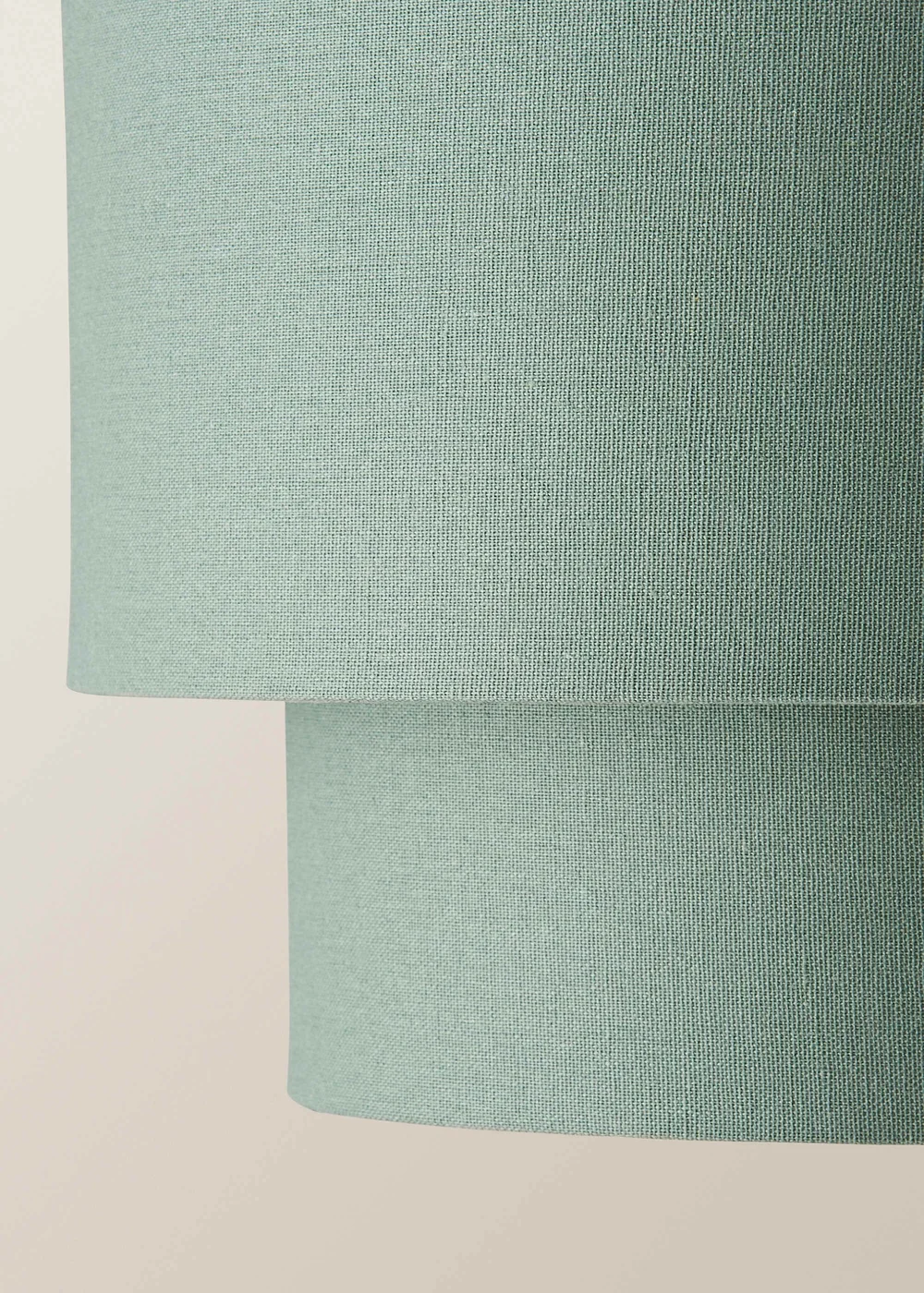 ValueLights Jodie Two Tier Sage Linen Easy Fit Lampshade - One Size Image 4