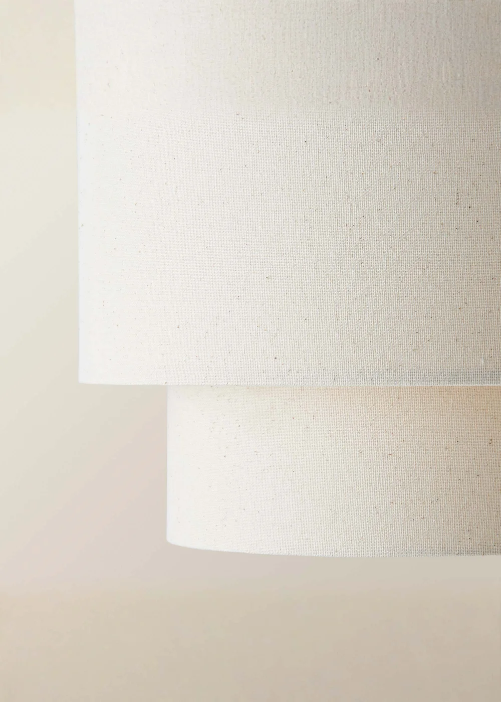 ValueLights Jodie Two Tier Natural Linen Easy Fit Lampshade - One Size Image 4