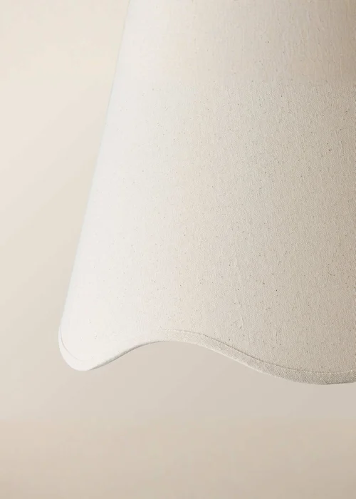ValueLights Mabel Large Scalloped Natural Easy Fit Lampshade - One Size Image 4