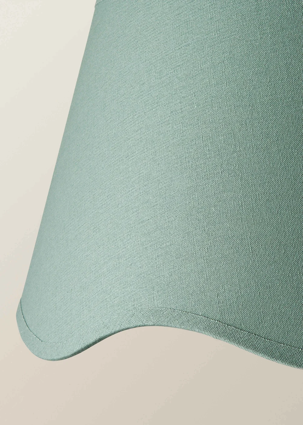ValueLights Mabel Large Scalloped Sage Green Easy Fit Lampshade - One Size Image 4