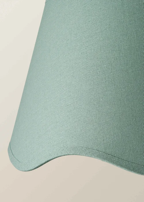 ValueLights Mabel Large Scalloped Sage Green Easy Fit Lampshade - One Size Image 4