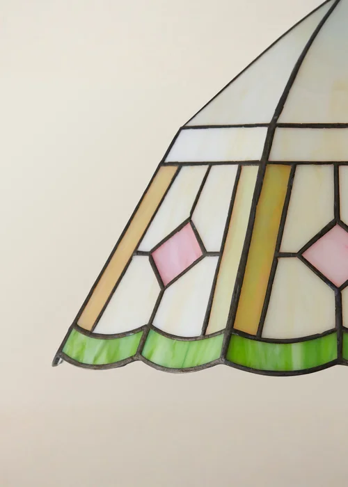 ValueLights Beatrix Tiffany Glass Easy Fit Lampshade - One Size Image 4