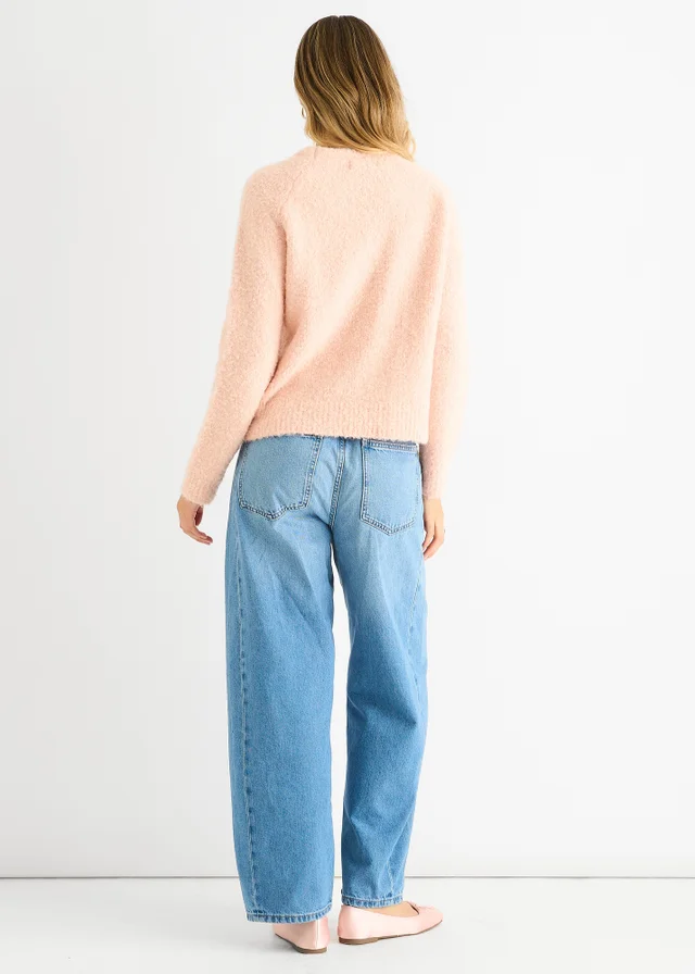 Gini London Pink Gini Logo Cozy knit jumper