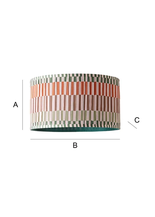 ValueLights Rae Large Multicoloured Easy Fit Lampshade - One Size Image 6