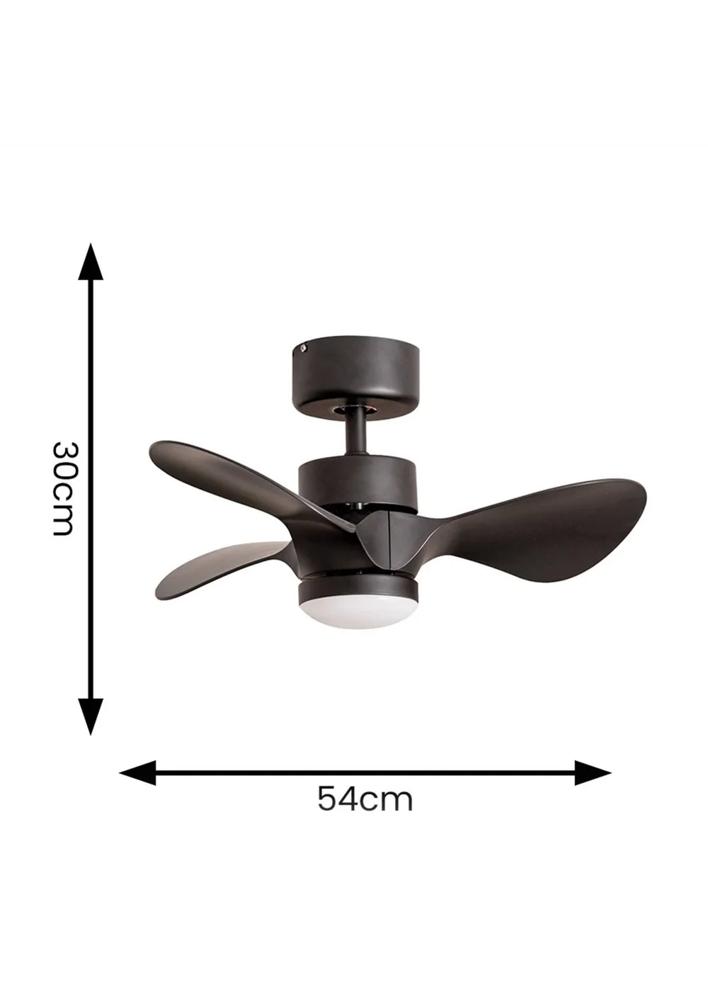 ValueLights 24 Inch Black Ceiling Fan with Remote Control Integrated LED - One Size Image 6