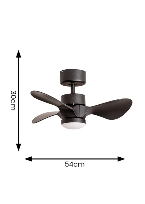 ValueLights 24 Inch Black Ceiling Fan with Remote Control Integrated LED - One Size Image 6