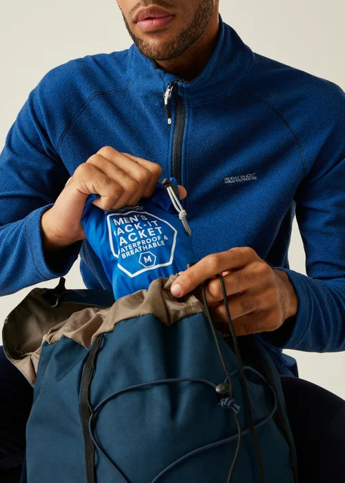 Regatta Oxford Blue Pack-It III Waterproof Breathable Isolite Jacket - 5XL Image 6