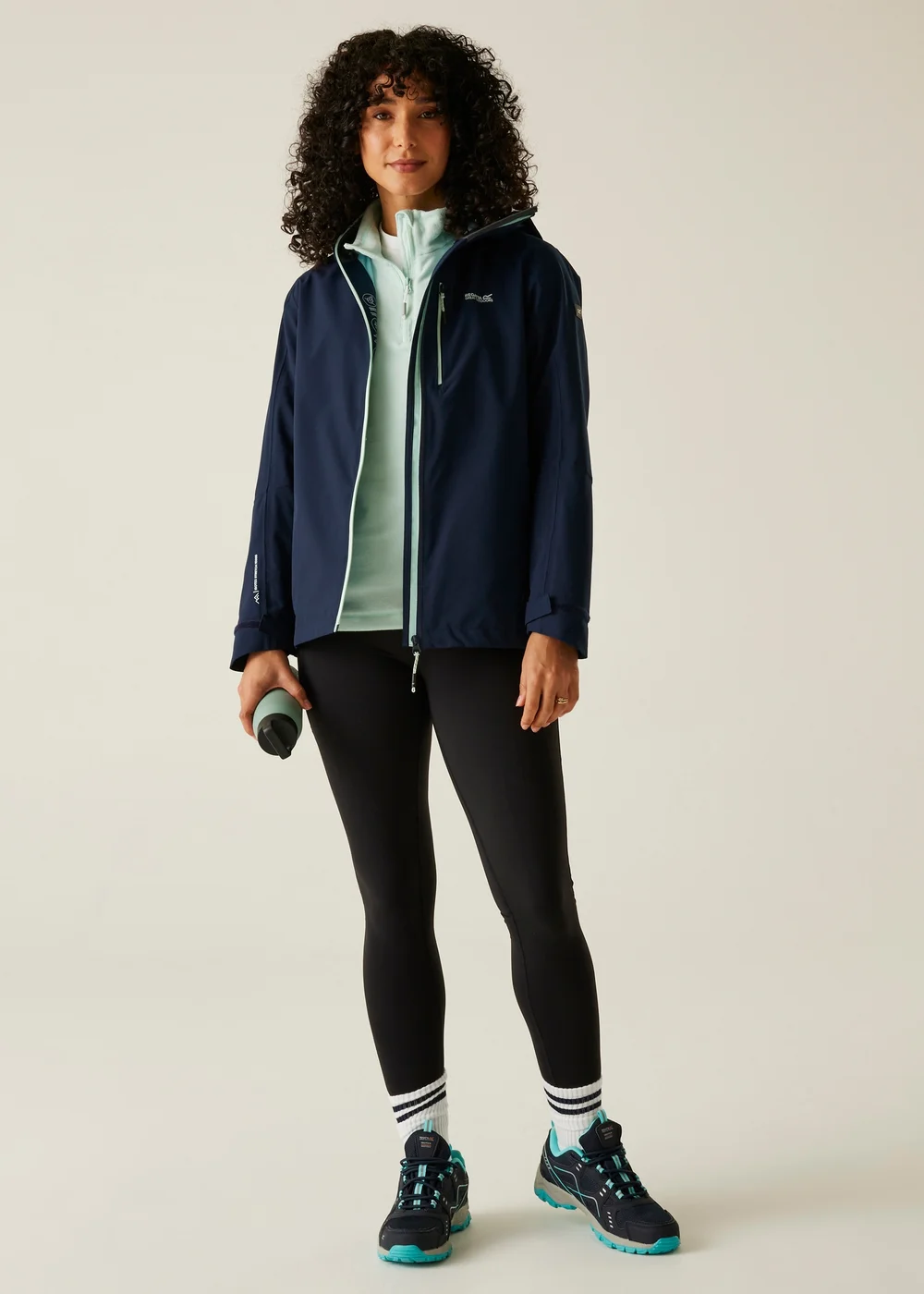 Regatta Sky Blue Birchdale II Waterproof Breathable Jacket - 12 Image 4