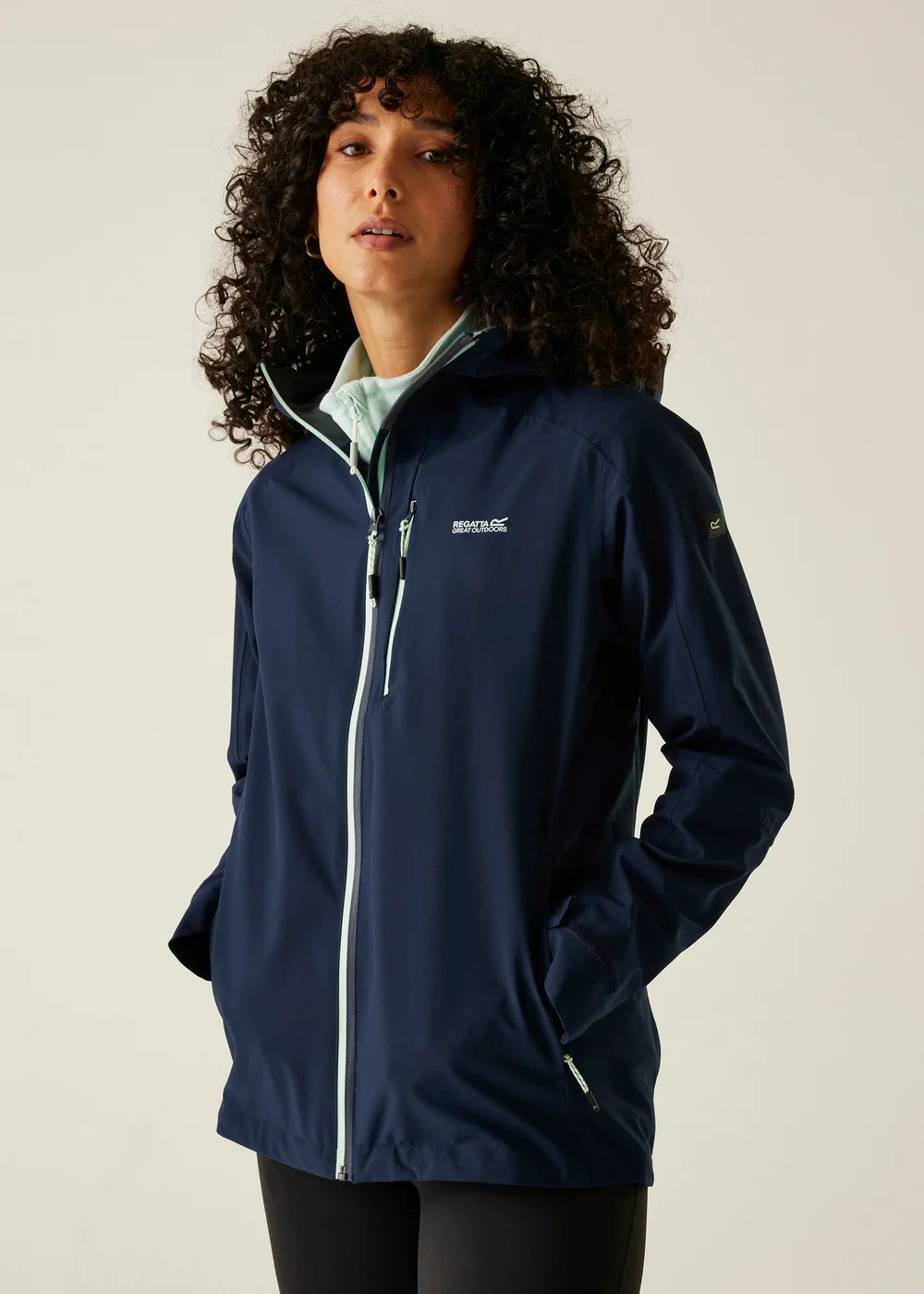 Regatta Sky Blue Birchdale II Waterproof Breathable Jacket - 12 Image 1