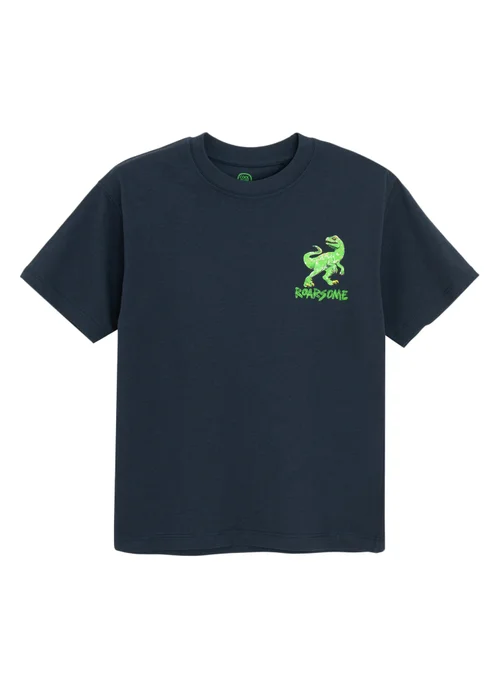 Cool Club White 2-Pack Short Sleeve Dinosaur Printed T-Shirts (3-7 yrs) - 4 Yrs Image 4