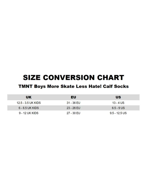 Teenage Mutant Ninja Turtles Boys Calf Socks Set Of 5 (6 Younger - 3.5 Older) - Size 12.5-3 Image 6