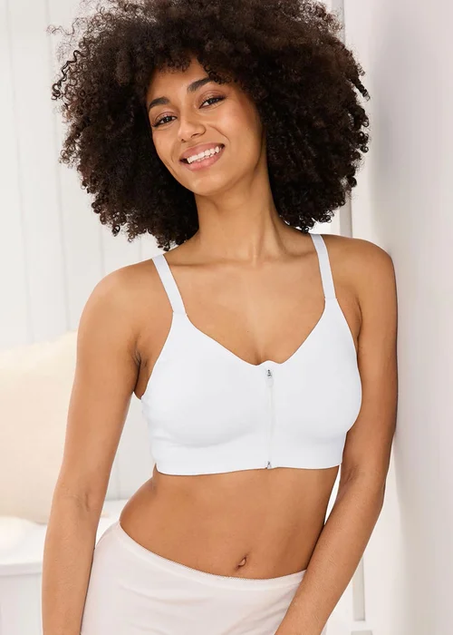 Cotton Traders Multi 2 Pack Abby Zip Front Comfort Bras - 38DD Image 4