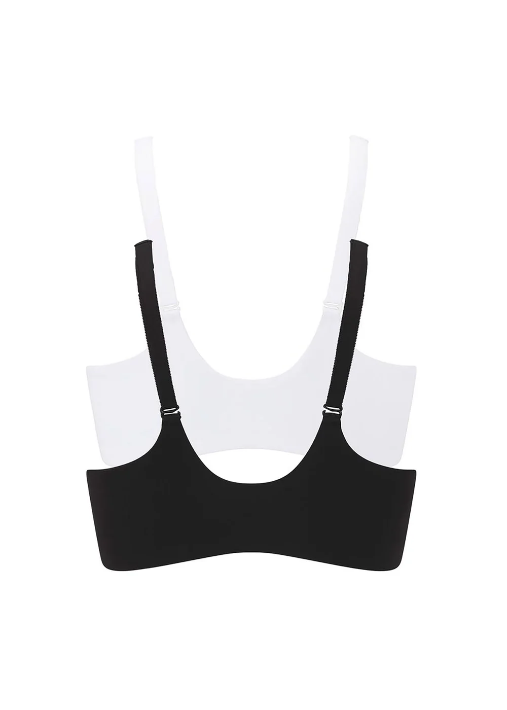 Cotton Traders Multi 2 Pack Abby Zip Front Comfort Bras - 38DD Image 2