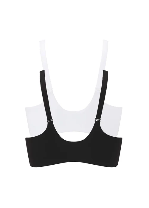 Cotton Traders Multi 2 Pack Abby Zip Front Comfort Bras - 38DD Image 2