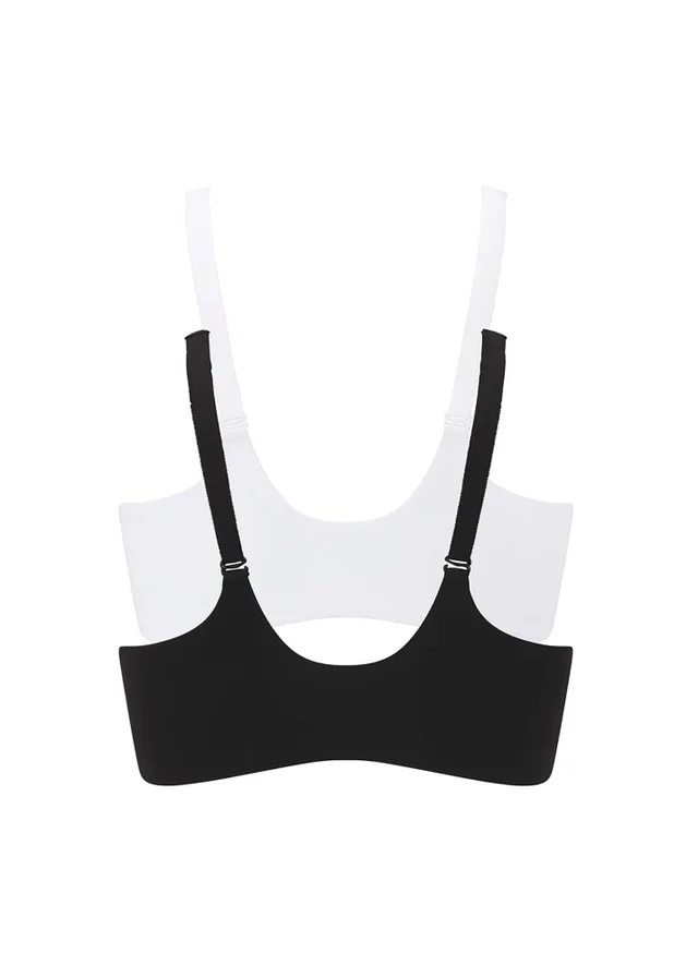 Cotton Traders Multi 2 Pack Abby Zip Front Comfort Bras