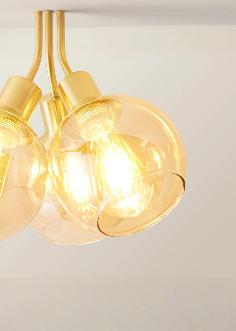 ValueLights Bellamy Brushed Gold Bubble Cluster Ceiling Light - One Size Image 4