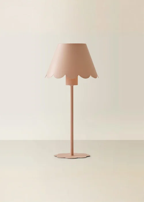 ValueLights Hattie Pink Scallop Rechargeable Table Lamp - One Size Image 3