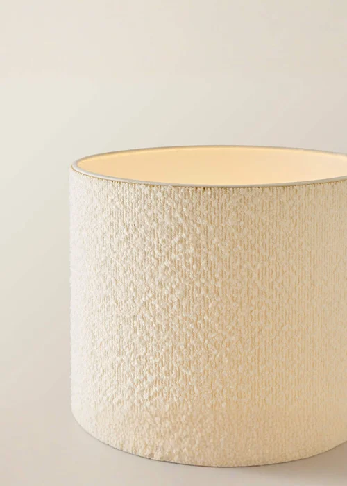ValueLights Ash Cream Boucle Midi Floor Lamp - One Size Image 4