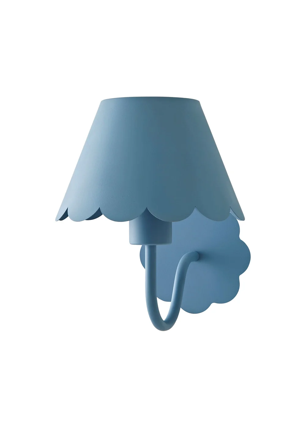 ValueLights Hattie Blue Scallop Rechargeable Wall Light - One Size Image 5