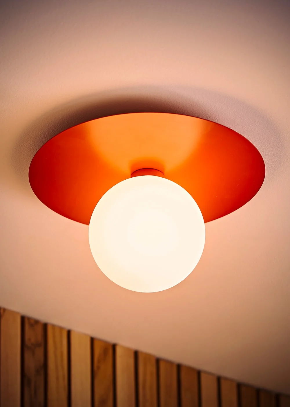 ValueLights Darla Rust Bathroom Ceiling Light with Bulb - One Size Image 2