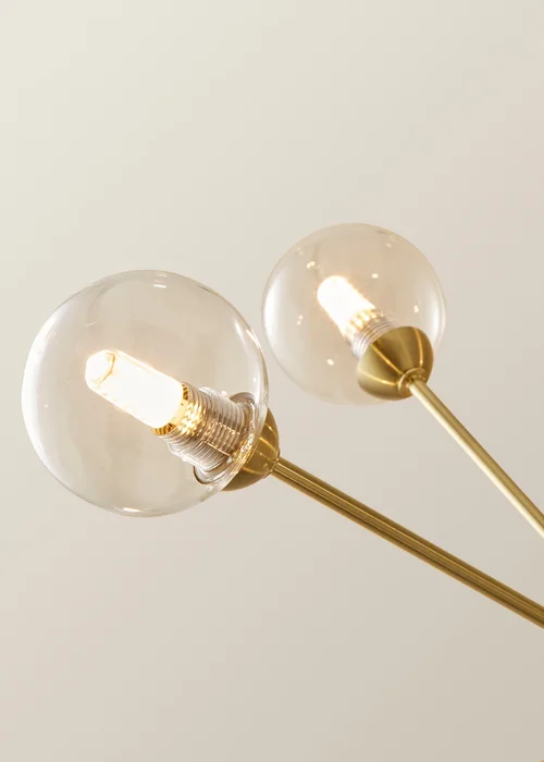ValueLights Sputnik Gold 8 Way Pendant Ceiling Light with Bulbs - One Size Image 4
