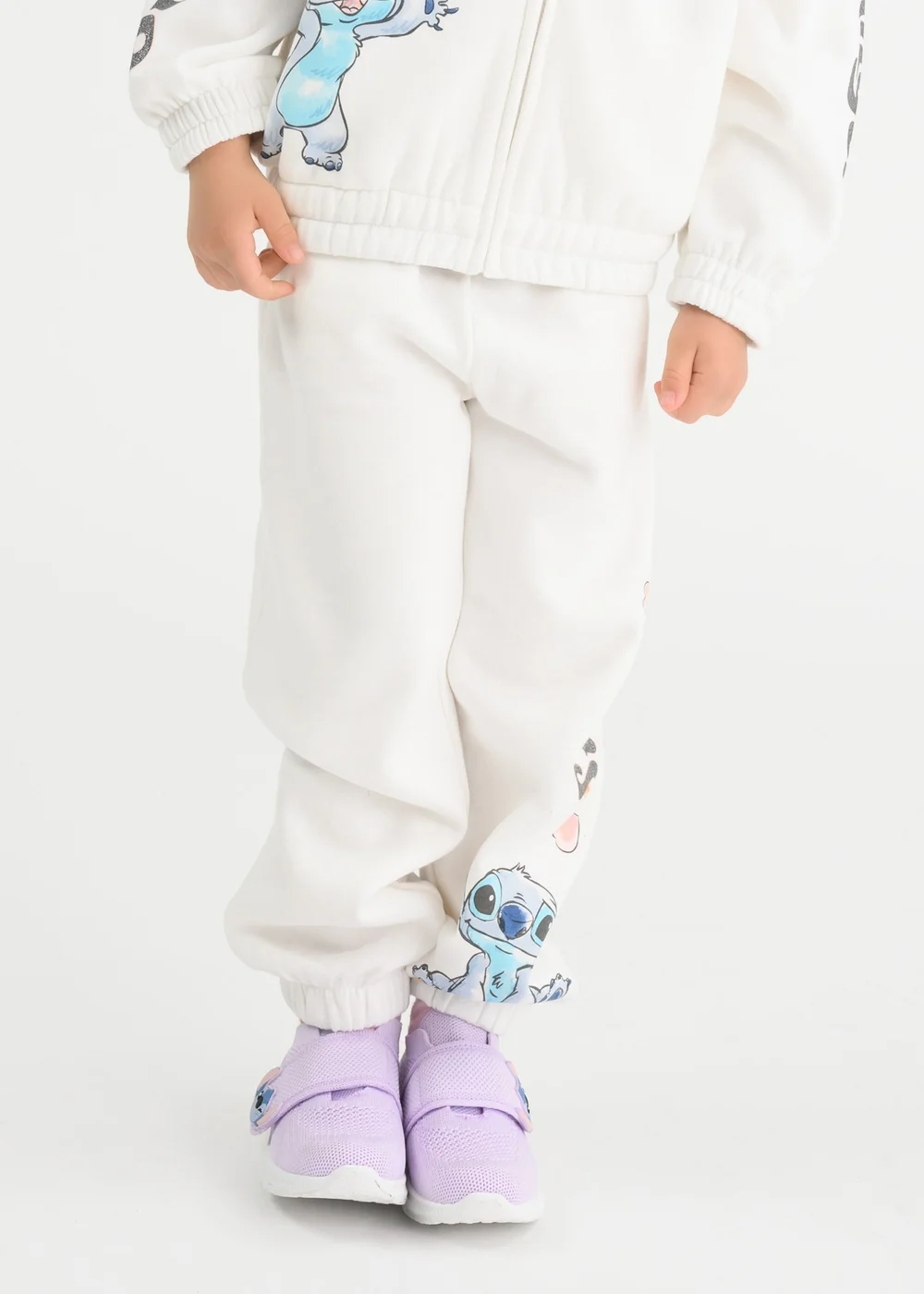 Cool Club White Lilo & Stitch Printed Joggers (3-7 yrs) - 7 Yrs Image 1