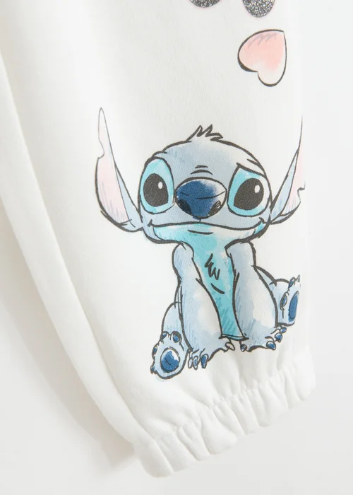 Cool Club White Lilo & Stitch Printed Joggers (3-7 yrs) - 7 Yrs Image 4