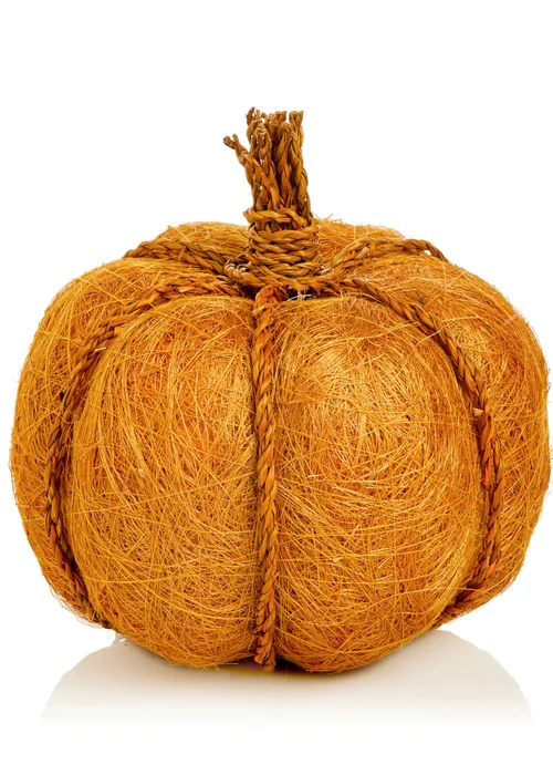 Premier Decorations Yellow Natural Jute Pumpkin - One Size Image 1