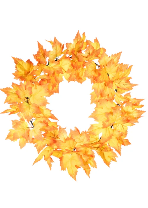 Premier Decorations Bright Autumn Leaf Wreath - One Size Image 1