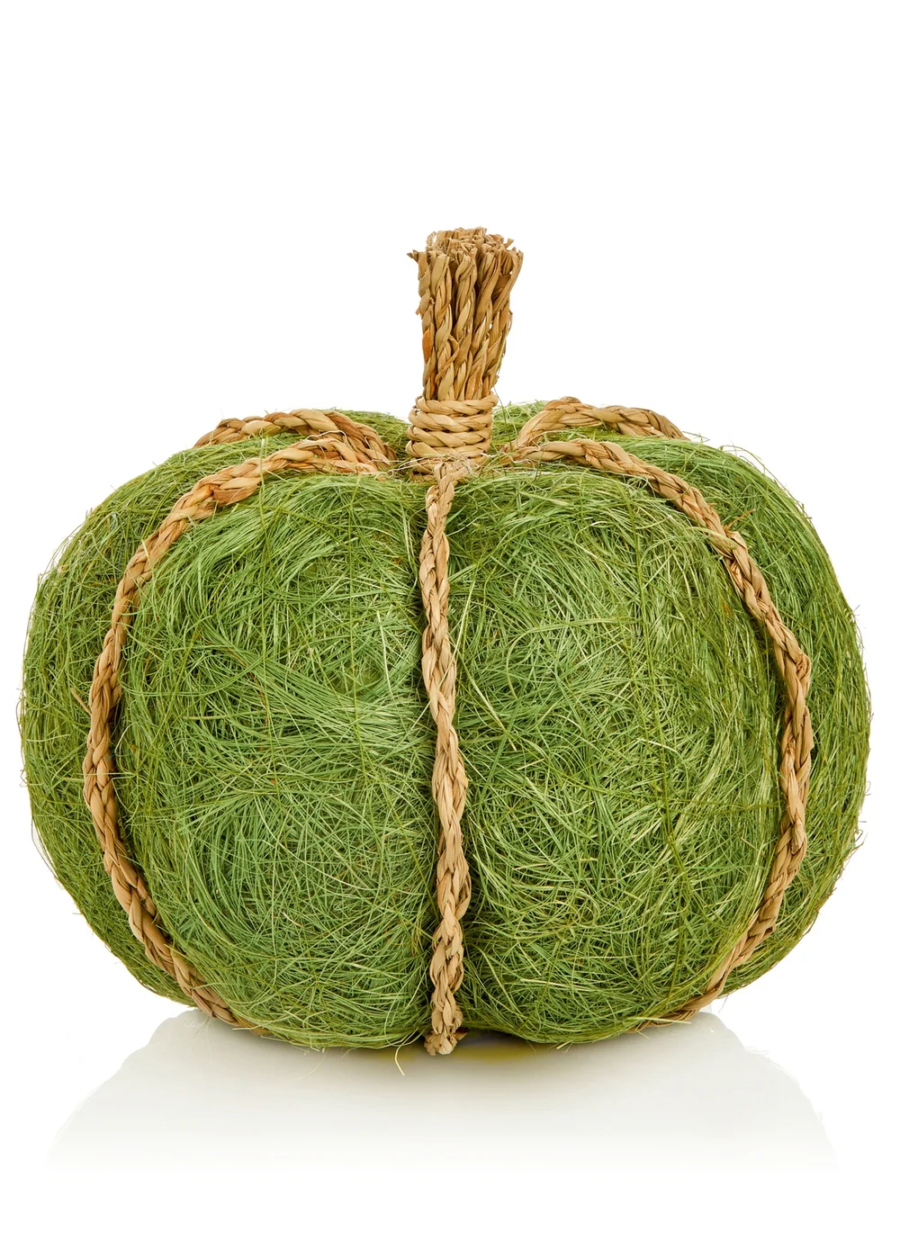 Premier Decorations Green Natural Jute Pumpkin - One Size Image 1