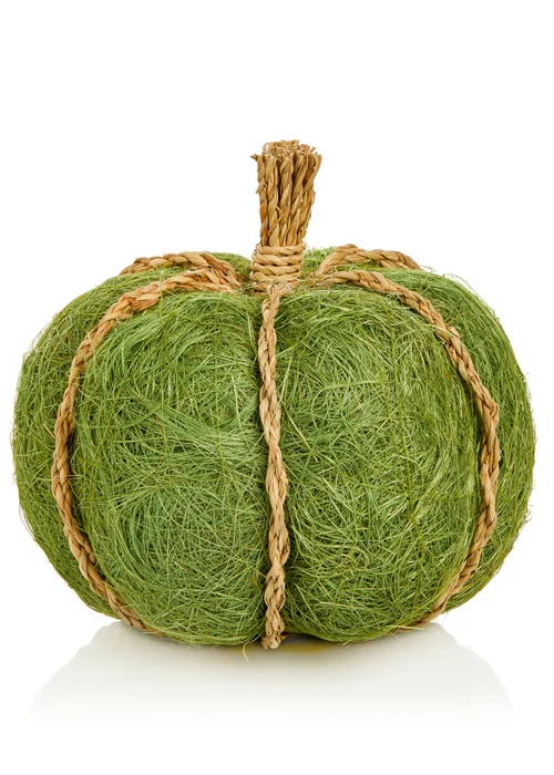 Premier Decorations Green Natural Jute Pumpkin - One Size Image 1