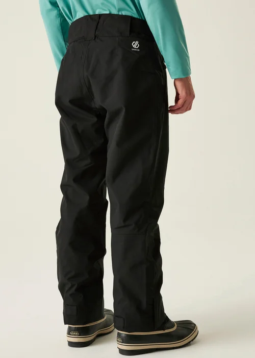 Dare2B Black Achieve II Waterproof Salopettes - XS Image 2