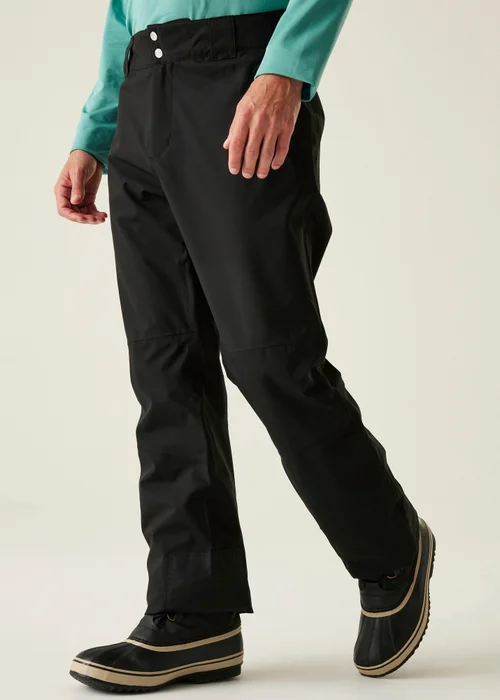 Dare2B Black Achieve II Waterproof Salopettes - XS Image 1