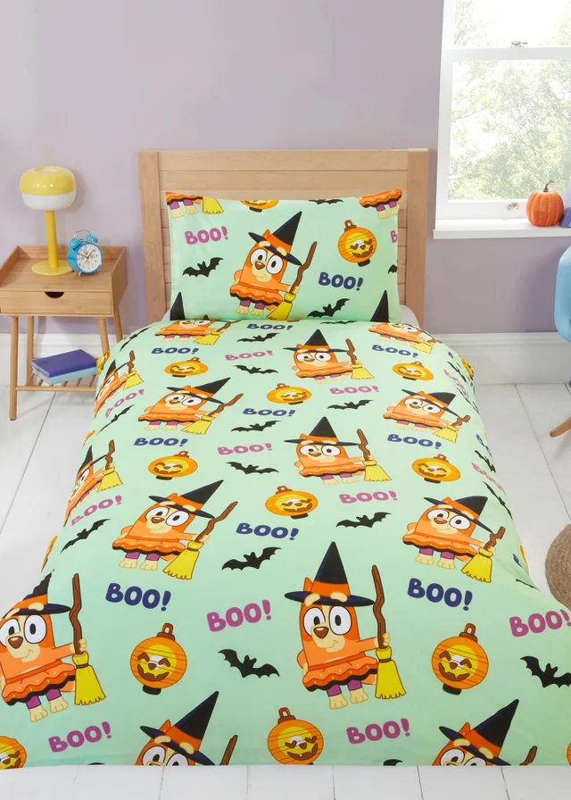 Bluey Halloween Blue Duvet Set
