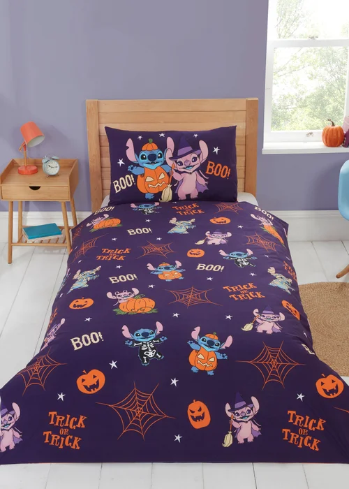 Stitch Halloween Duvet Set - Single Image 1