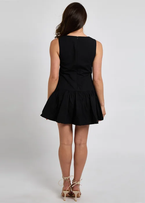 Urban Bliss Black Bubble Hem Mini Dress - 10 Image 4