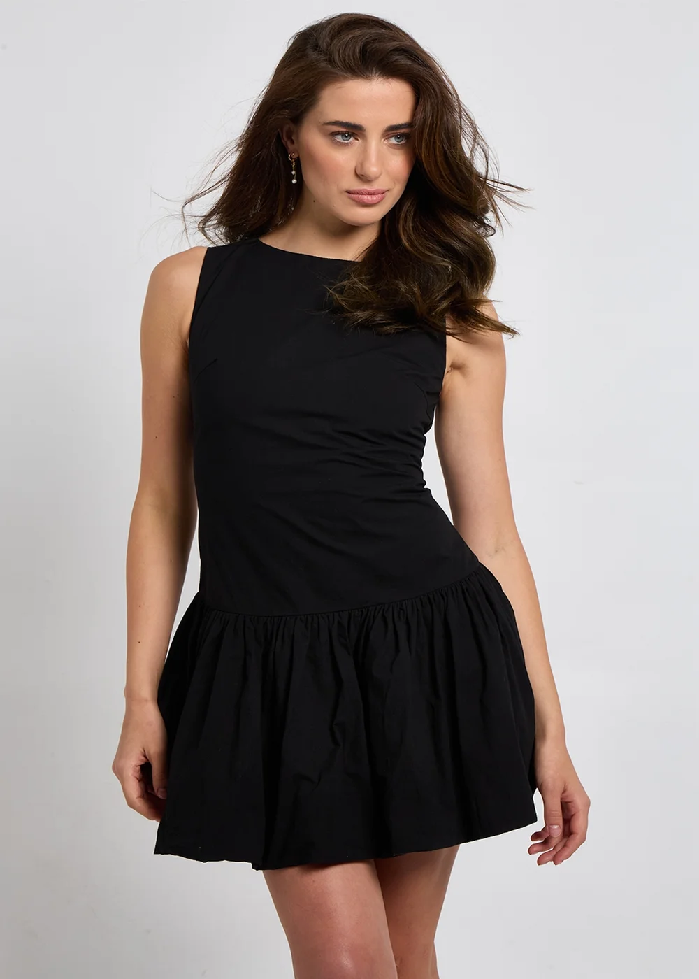 Urban Bliss Black Bubble Hem Mini Dress - 10 Image 3