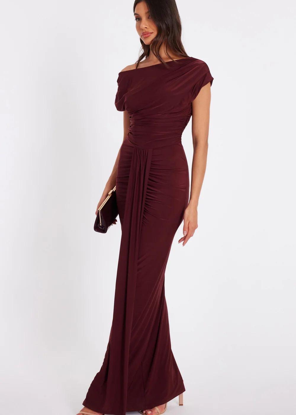 quiz burgundy dress Stylish Burgundy Dress with Pockets for Every Occasion