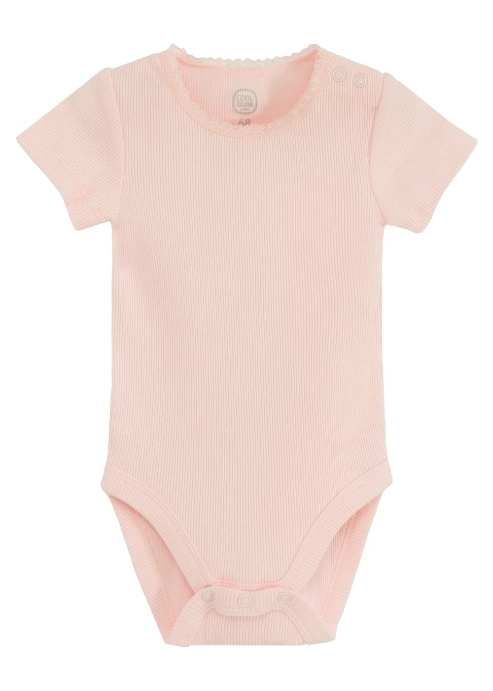 Cool Club Pink Frill Shoulder Printed Long Sleeve Bodysuit (1-36 mnths) - 1-2 Months Image 3