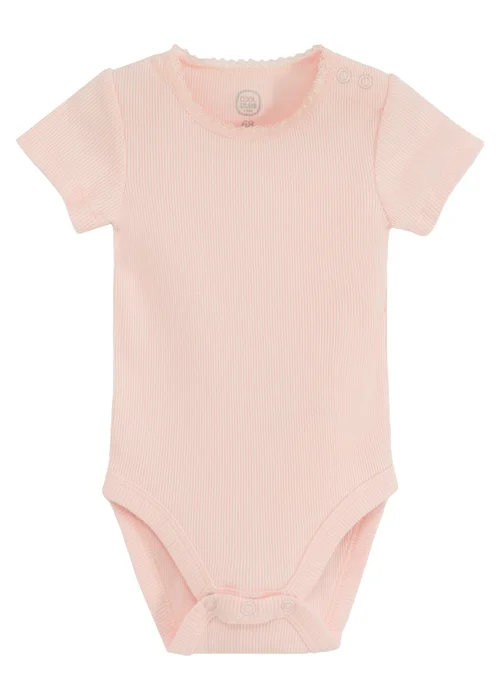 Cool Club Pink Frill Shoulder Printed Long Sleeve Bodysuit (1-36 mnths) - 1-2 Months Image 3