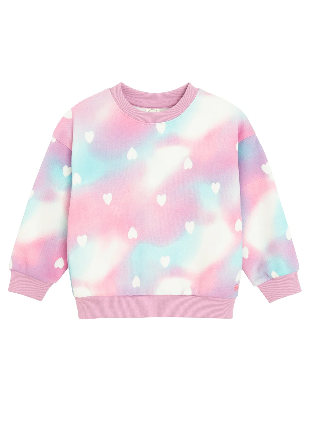 Cool Club Pink Printed Sweatshirt with Ribbed Neck & Cuffs (3-7 yrs) - 5 Yrs Image 1