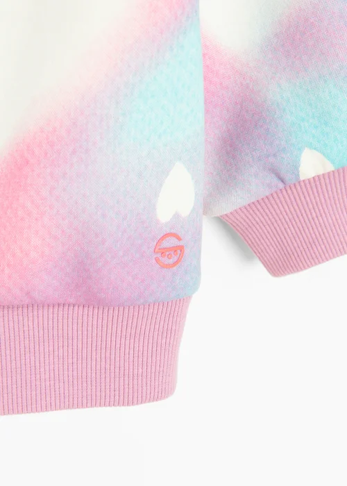 Cool Club Pink Printed Sweatshirt with Ribbed Neck & Cuffs (3-7 yrs) - 5 Yrs Image 2