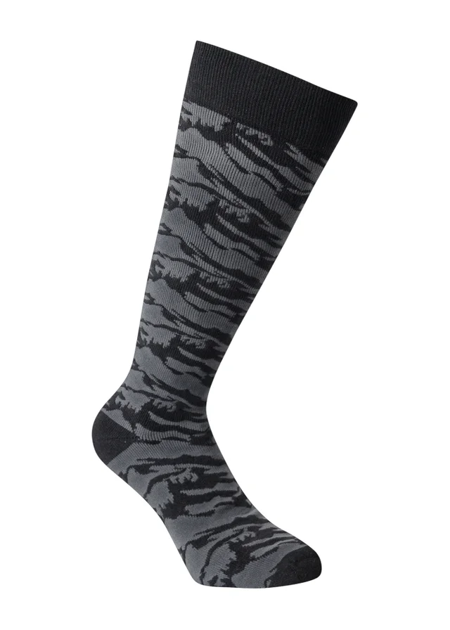 Dare2B Black/Grey Printed Ski Wicking Socks