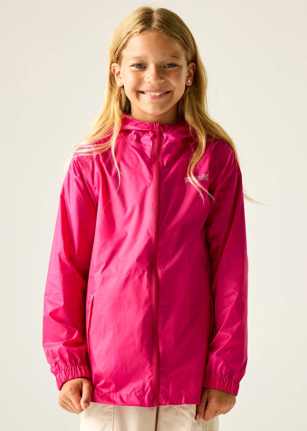 Regatta Candy Pink Kids' Pack It III Waterproof Jacket (3-16yrs) - 14 Yrs Image 1