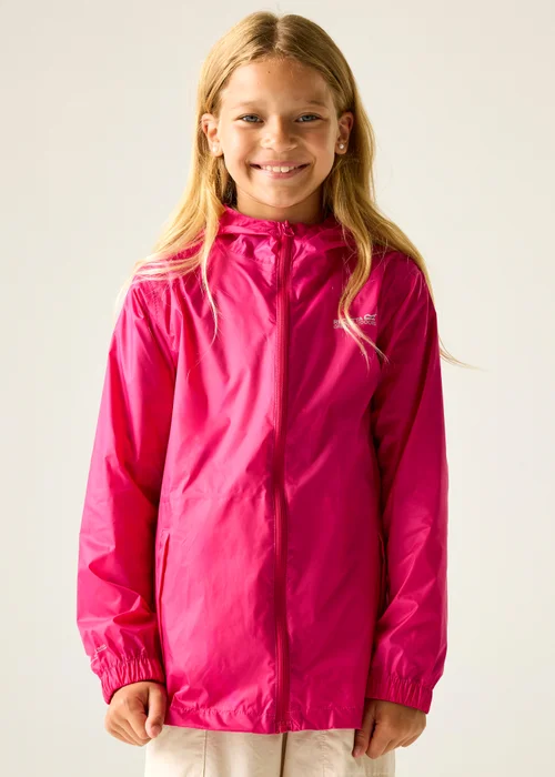 Regatta Candy Pink Kids' Pack It III Waterproof Jacket (3-16yrs) - 14 Yrs Image 1
