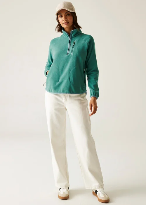 Regatta Forest Green Frankie Half Zip Lightweight Fleece - 18 Image 3