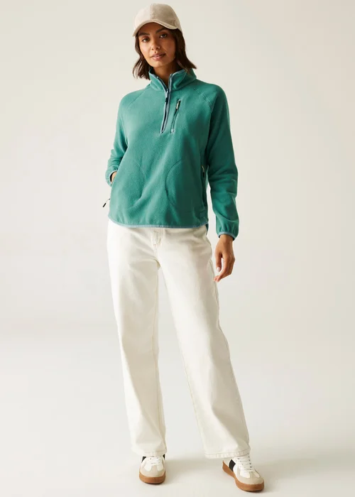 Regatta Forest Green Frankie Half Zip Lightweight Fleece - 18 Image 4