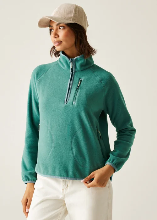 Regatta Forest Green Frankie Half Zip Lightweight Fleece - 18 Image 1